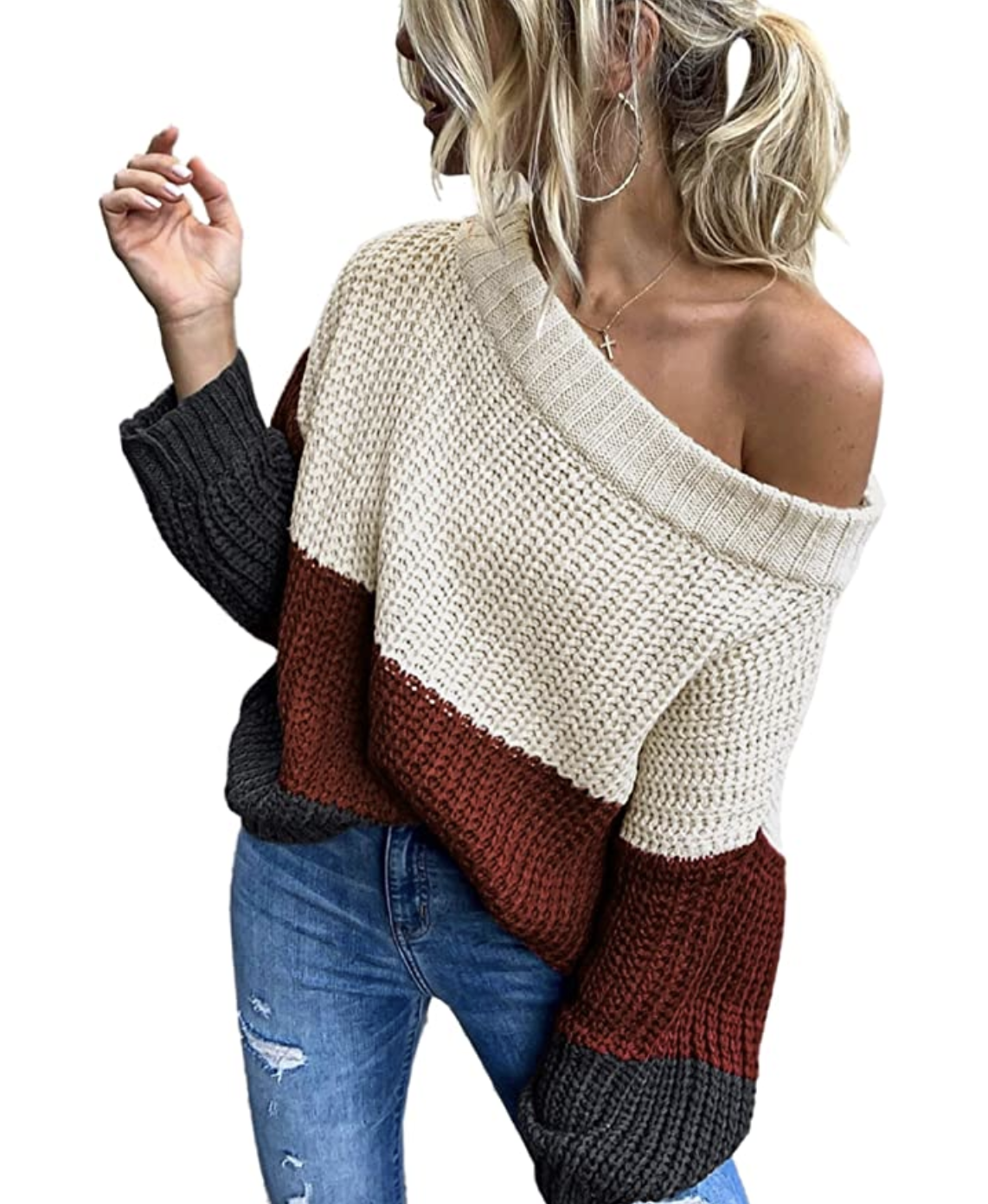 Clients Converse This Off-the-Shoulder Sweater Is a Compliment Magnet
