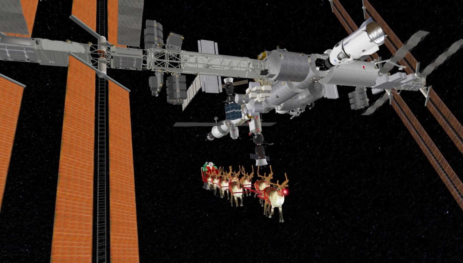 NORAD tracks Santa Claus in cosmic time out to the World Dwelling Problem