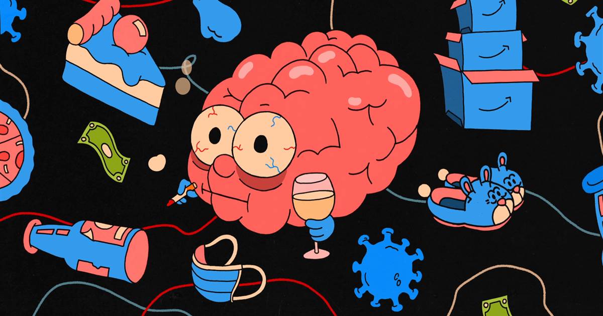 A year of binge eating, overdrinking and impulse hunting. Right here’s your brain on cortisol.