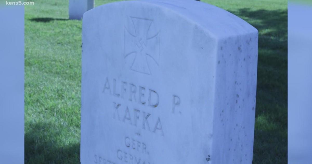 Headstones with swastikas away from cemetery in Texas
