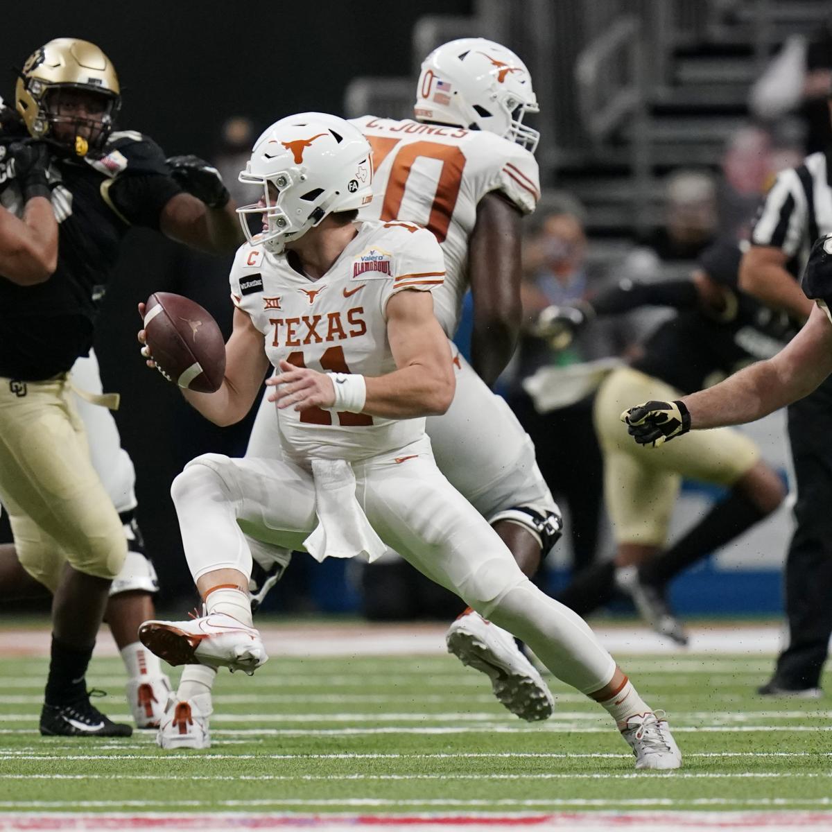 Texas’ Sam Ehlinger Dominated Out for Alamo Bowl vs. Colorado with Shoulder Damage
