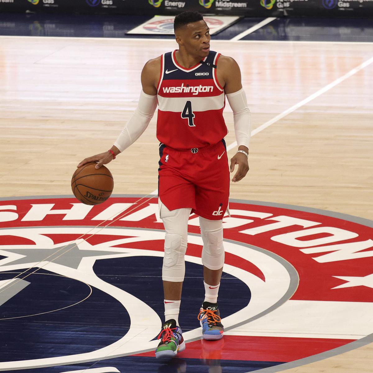 Wizards’ Russell Westbrook Suffered Finger Hurt vs. 76ers; Unclear on Field