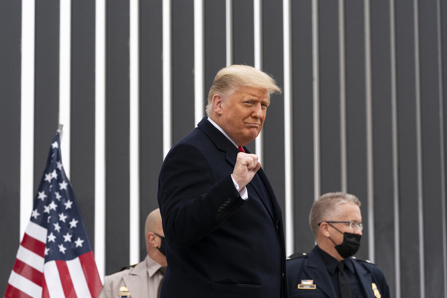 Amid brewing impeachment, Trump visits legacy border wall