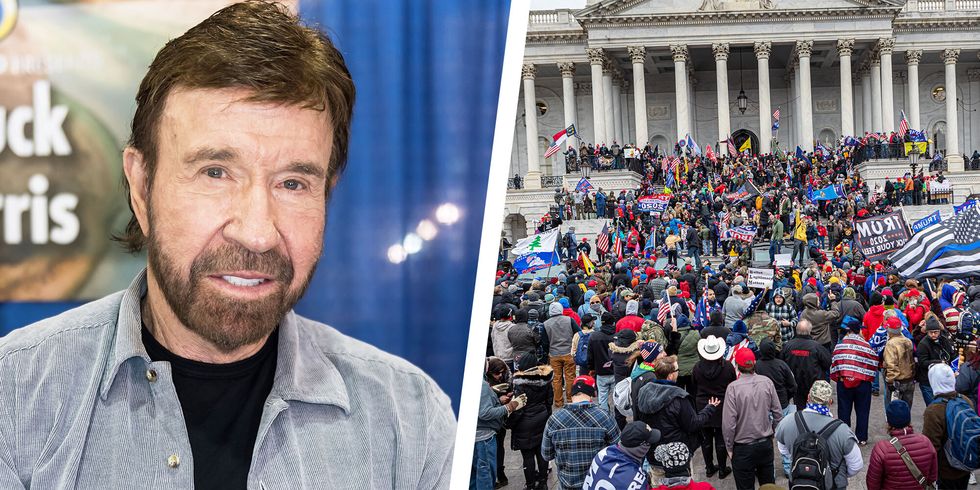 Chuck Norris Says It be Now not Him in Viral Lookalike Describe from U.S. Capitol Revolt