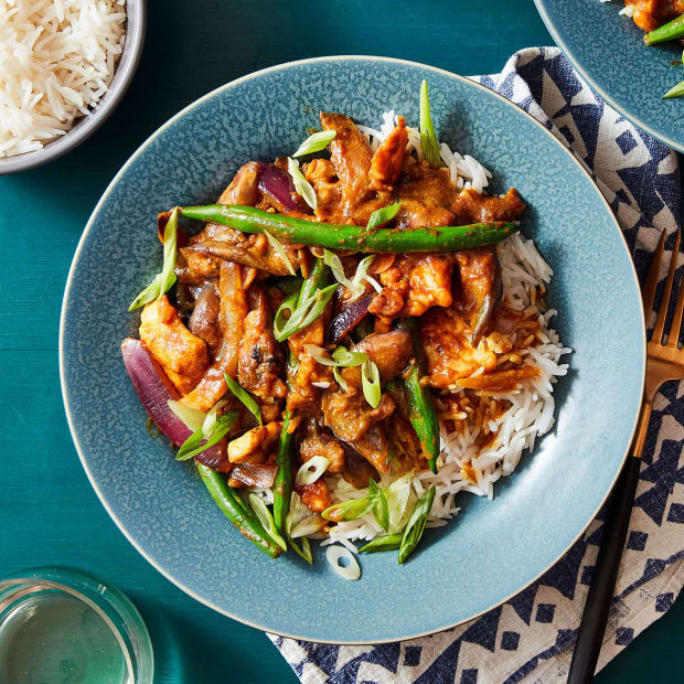 Rachael Ray’s Rooster & Jap Eggplant Curry