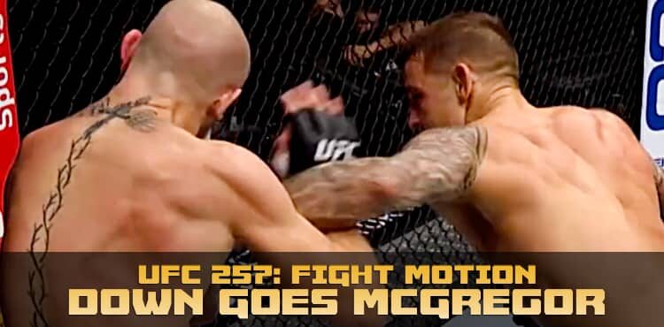 UFC 257 Battle Motion: Down goes Conor McGregor!