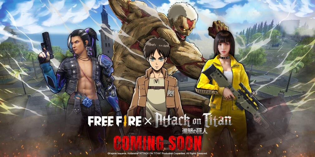 Garena Free Fire’s next collaborative match will be a crossover with the well-liked anime series Attack on Titan
