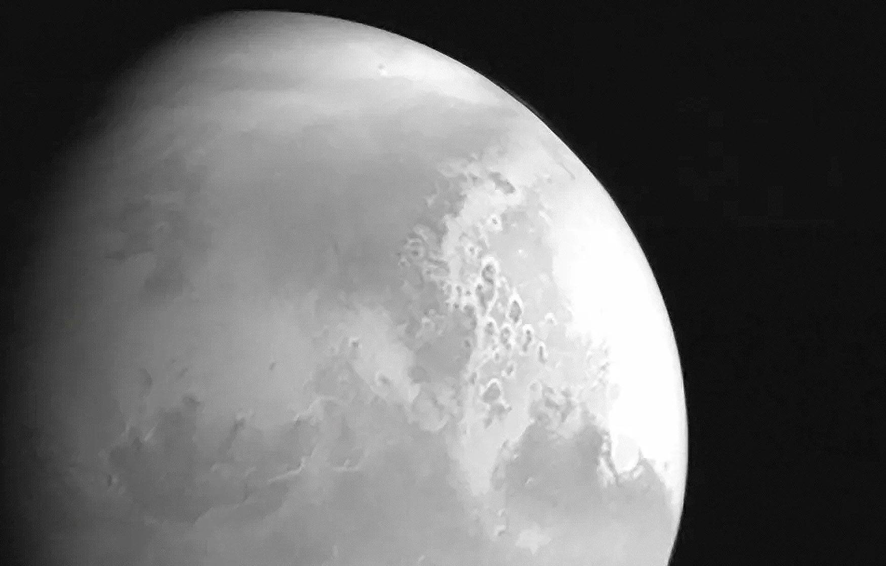 Here’s the first picture from China’s novel Mars mission – and it’s elegant