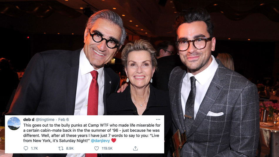 Forward of ‘Saturday Evening Are residing,’ Dan Levy’s mother trolled her son’s extinct bullies