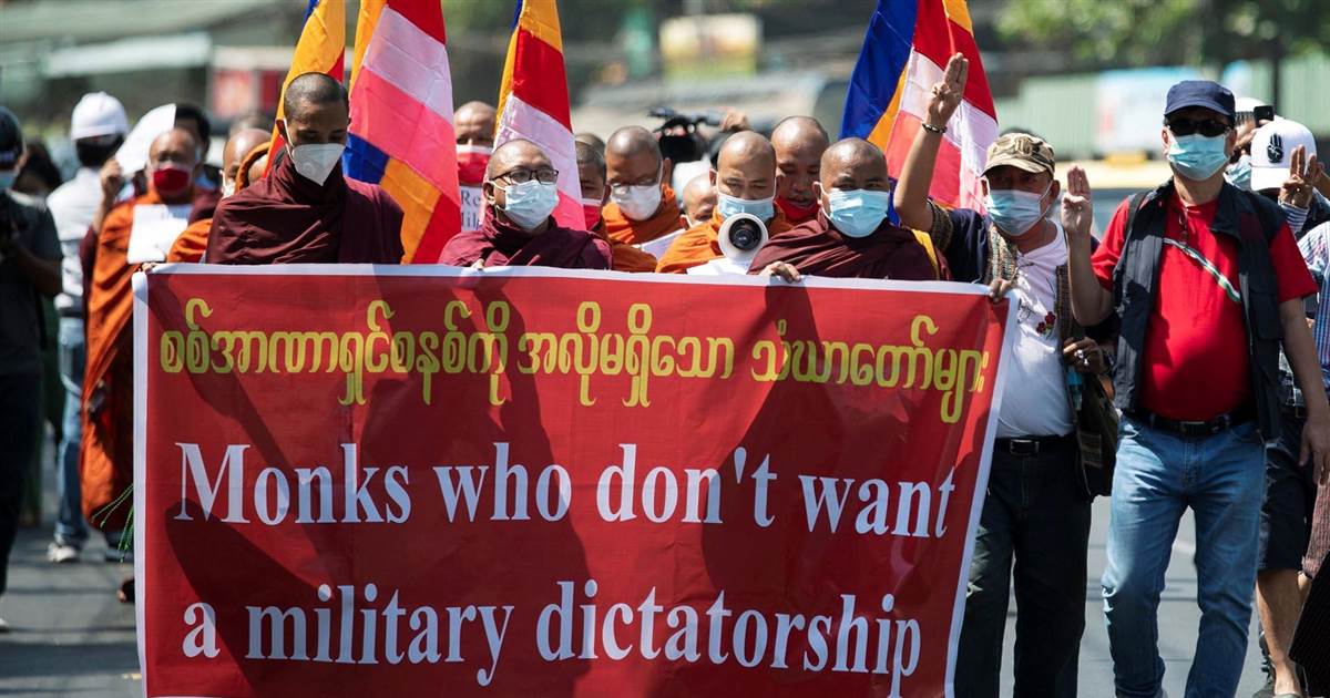 Protesters defy Myanmar’s protection pressure coup with civil disobedience