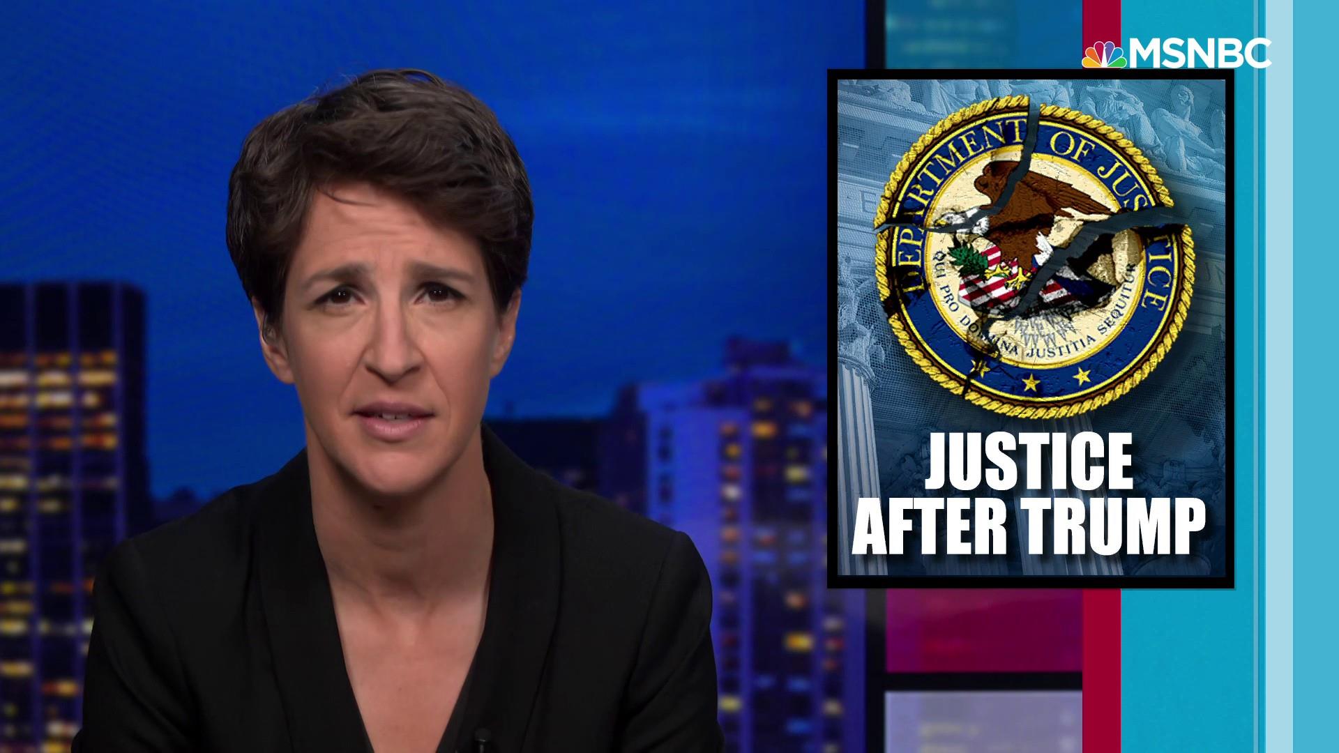 Maddow: Subsequent criminal first charge frequent faces challenge of cleaning up wreckage of DOJ after Trump