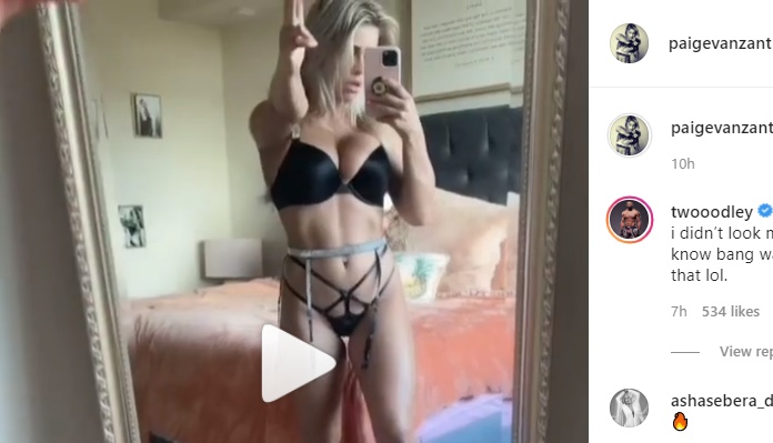 Paige VanZant releases hot hot “bang” video, Tyron Woodley problems hilarious response