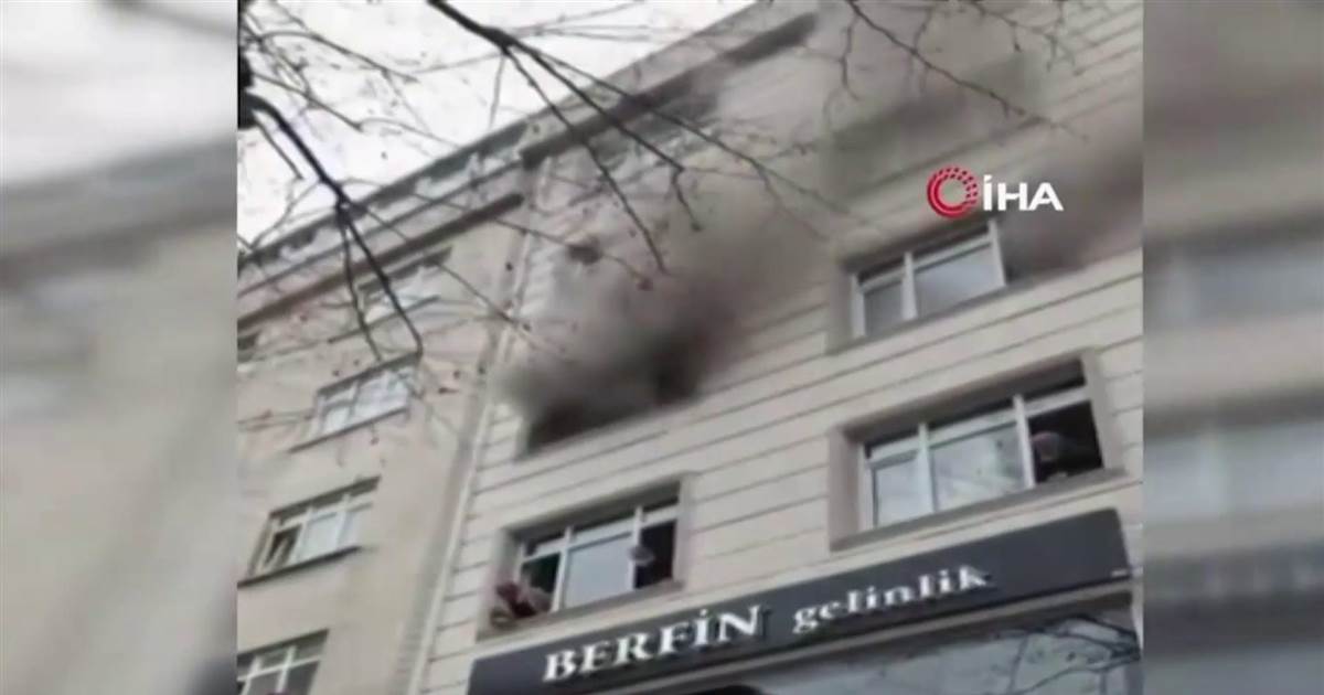 Kids dropped from window of burning constructing in dramatic rescue