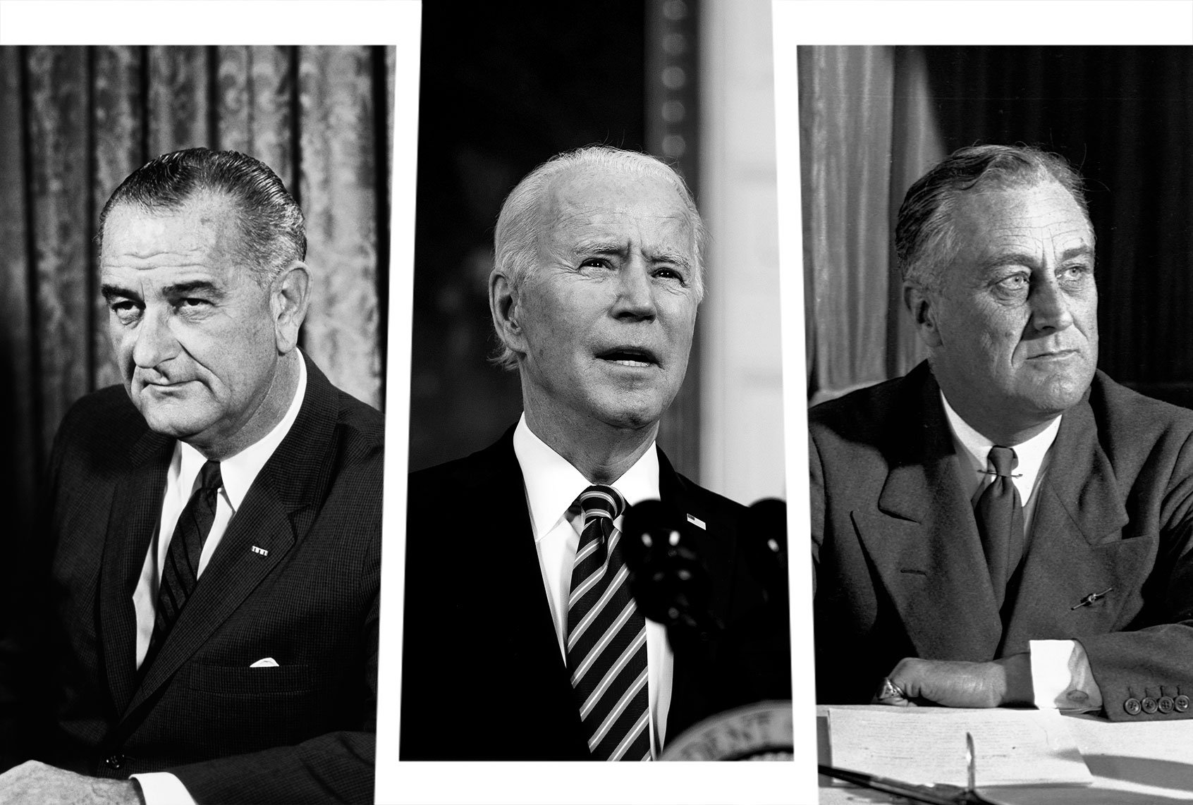 Joe Biden desires to emulate FDR and LBJ — but thus a ways, he’s now not even cease