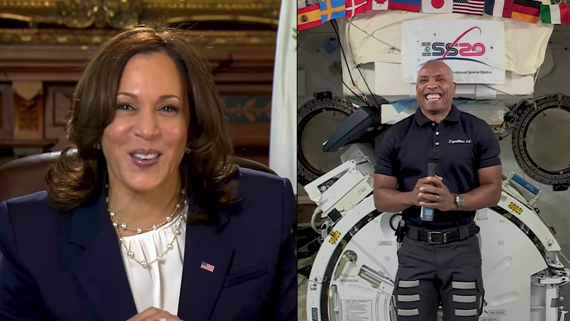 Vice President Kamala Harris calls NASA astronaut on World Enviornment Space