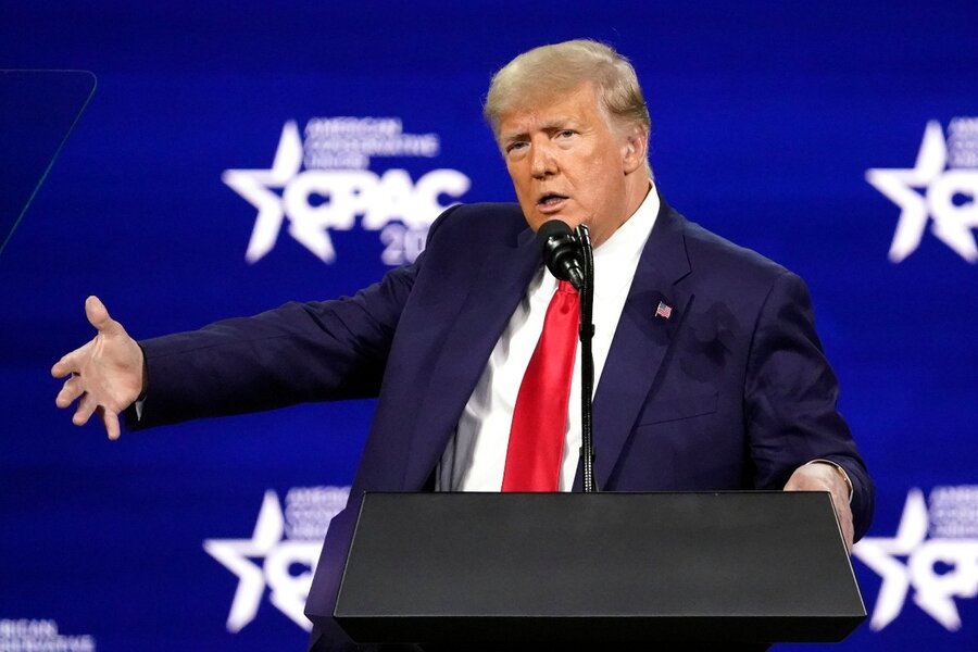 At CPAC, Trump attacks GOP management and requires event cohesion