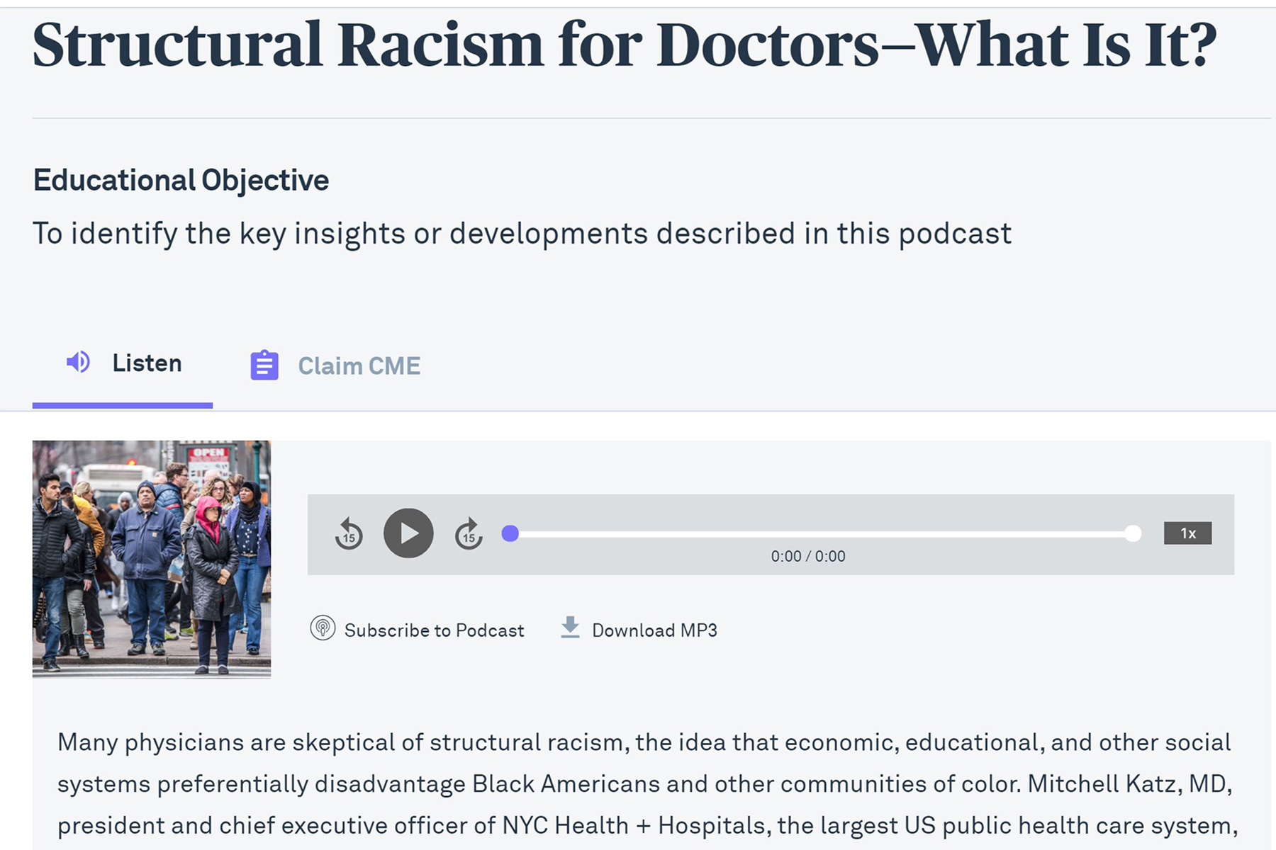 JAMA Podcast on Racism in Remedy Faces Backlash