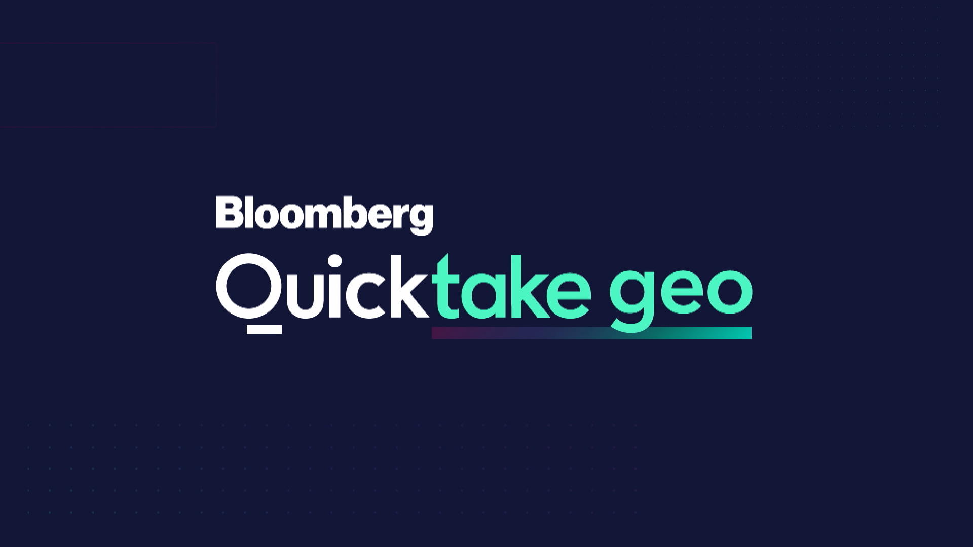 Bloomberg Quicktake “Geo” (03/08/2021)
