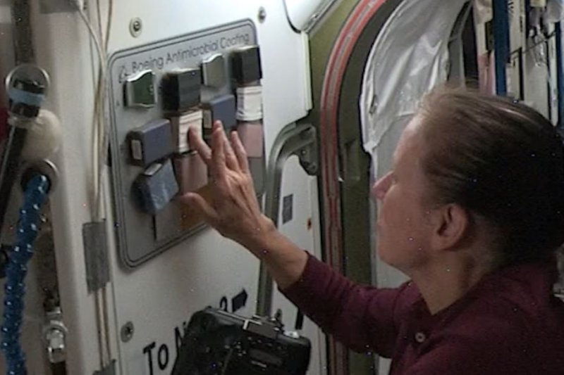 Astronauts test virus-killing substance in design space