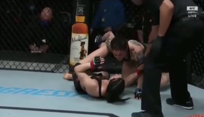 Video | Montserrat Conejo denies spitting on Cheyanne Buys following fight at UFC Vegas 22