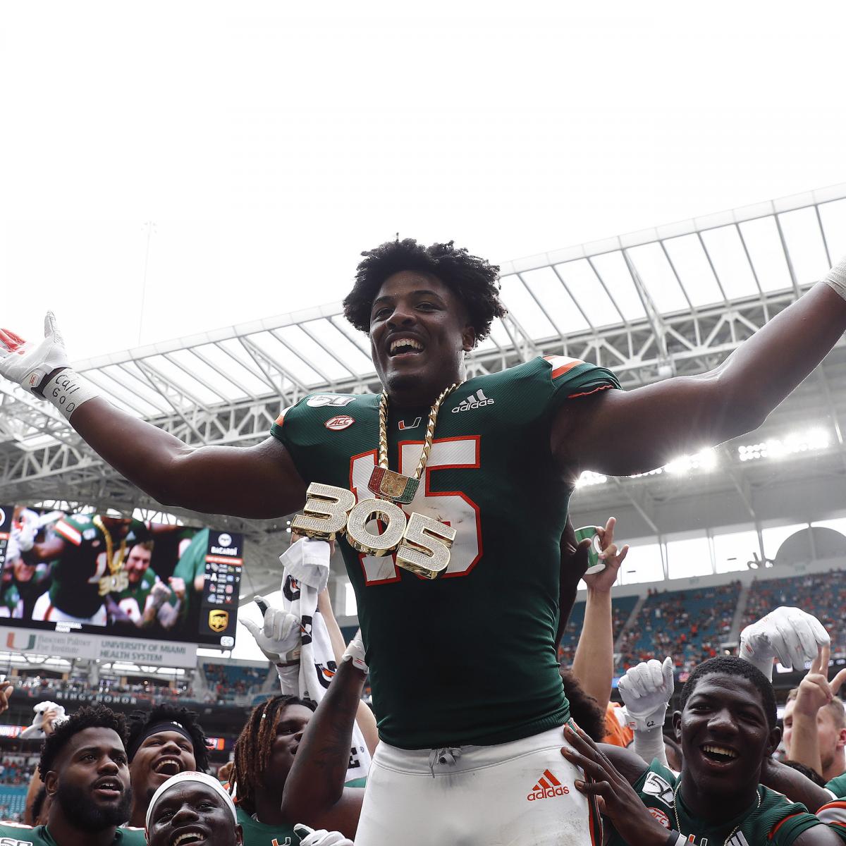 Gregory Rousseau, Jaelan Phillips Shine at Miami Pro Day Outdated to 2021 NFL Draft