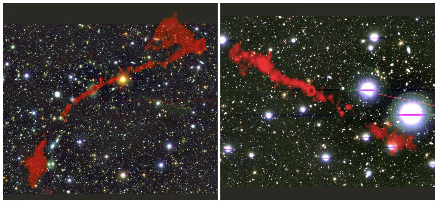 Discovery of two unique huge radio galaxies offers fresh insights into the universe