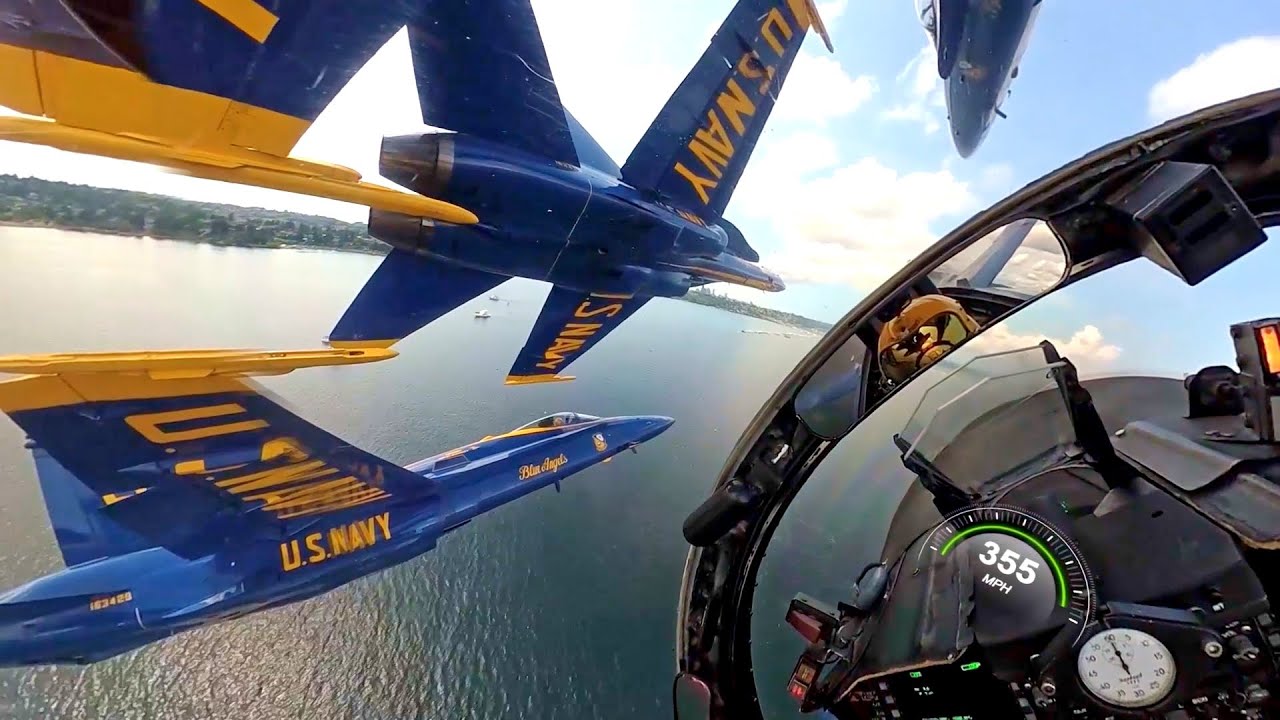 Impossible cockpit test of the US Navy Blue Angels Crew