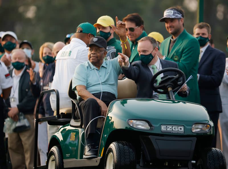 Golf: Recent honorary starter Elder joins Nicklaus, Participant at Masters