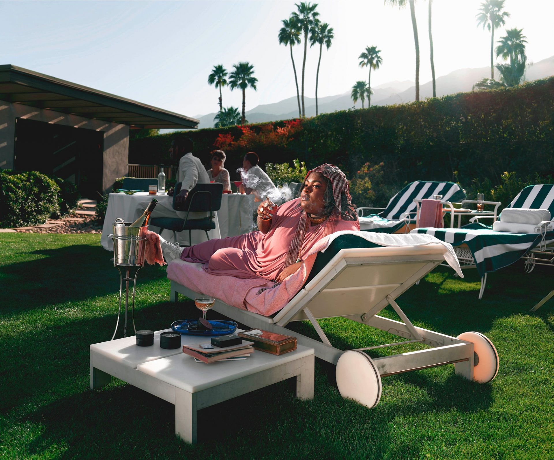 Hype Williams’s Reimagines Slim Aarons’ Poolside Socialites for Jay-Z’s Cannabis Line