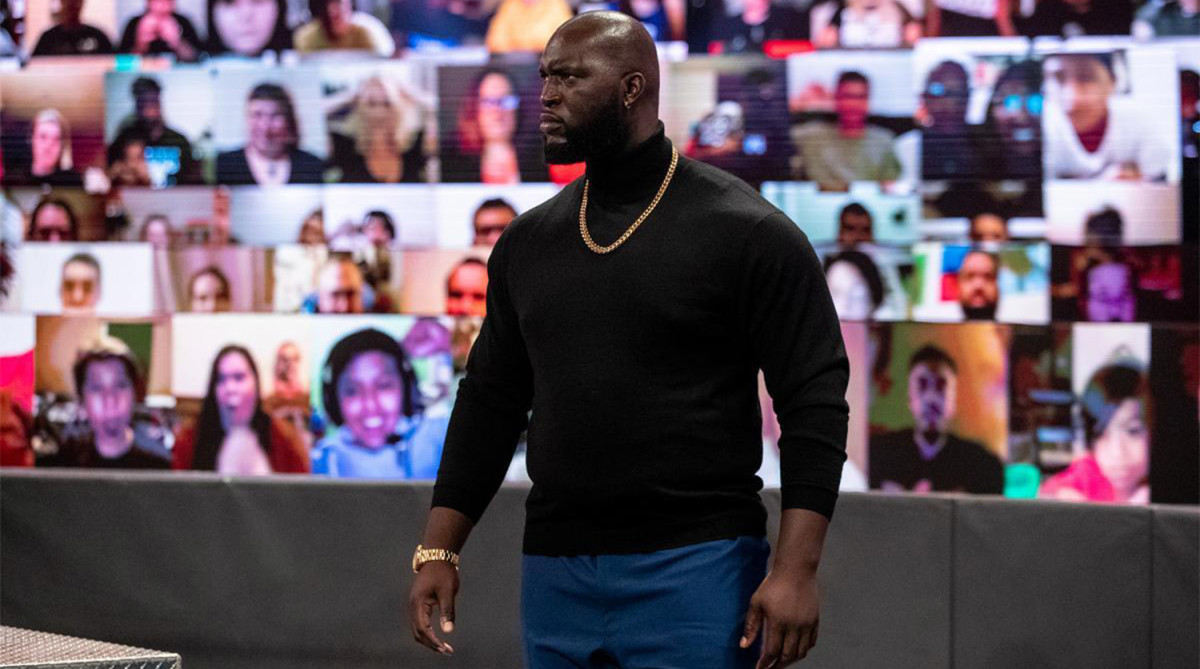 Who’s Omos? Ex-basketball participant makes WWE debut at WrestleMania
