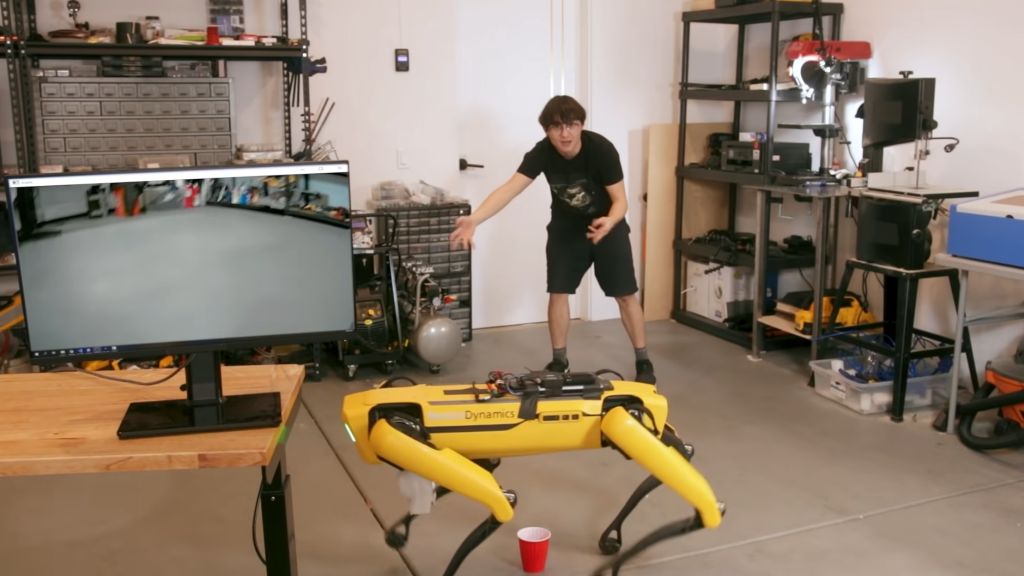 Teaching a Boston Dynamics Remark robot to pee beer
