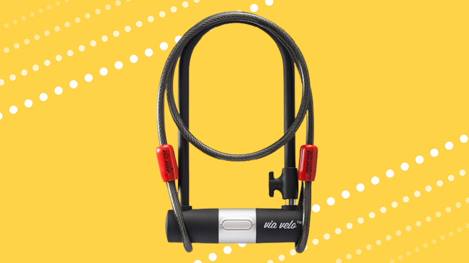 Provide protection to your wheels with this bike lock on sale