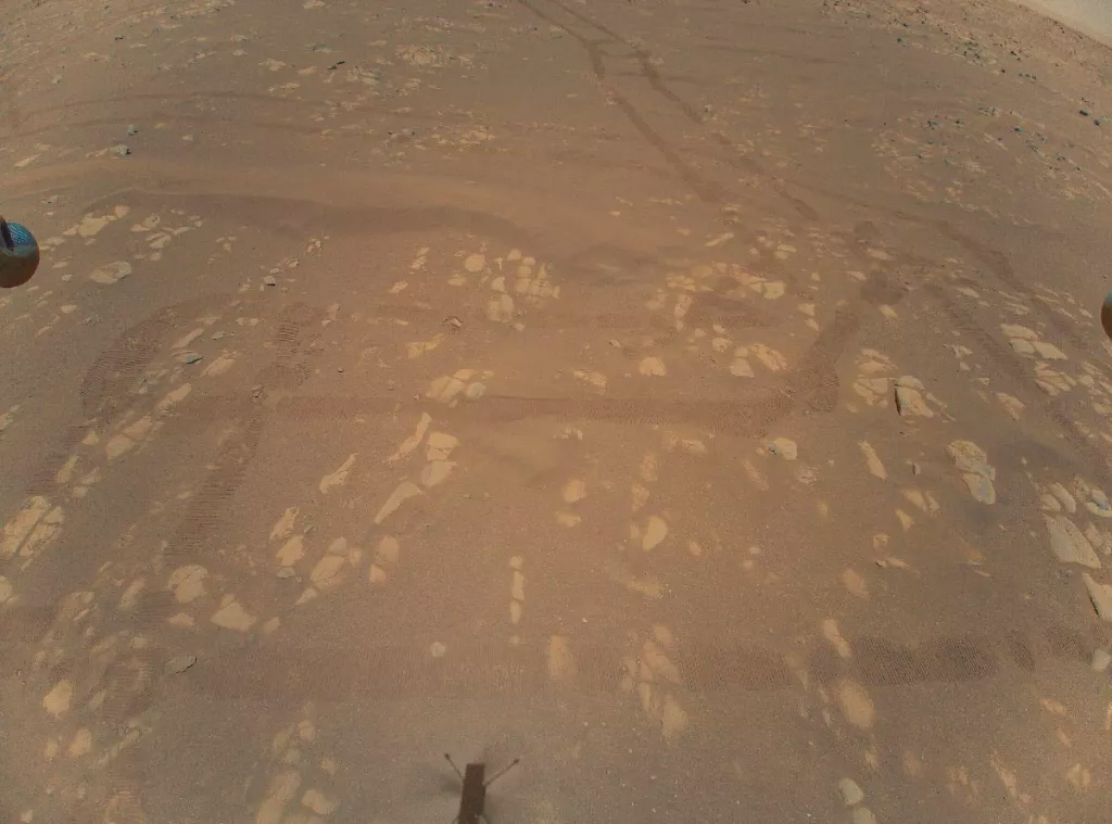 Mars helicopter Ingenuity snaps account photograph of rover tracks, will attempt third flight Sunday