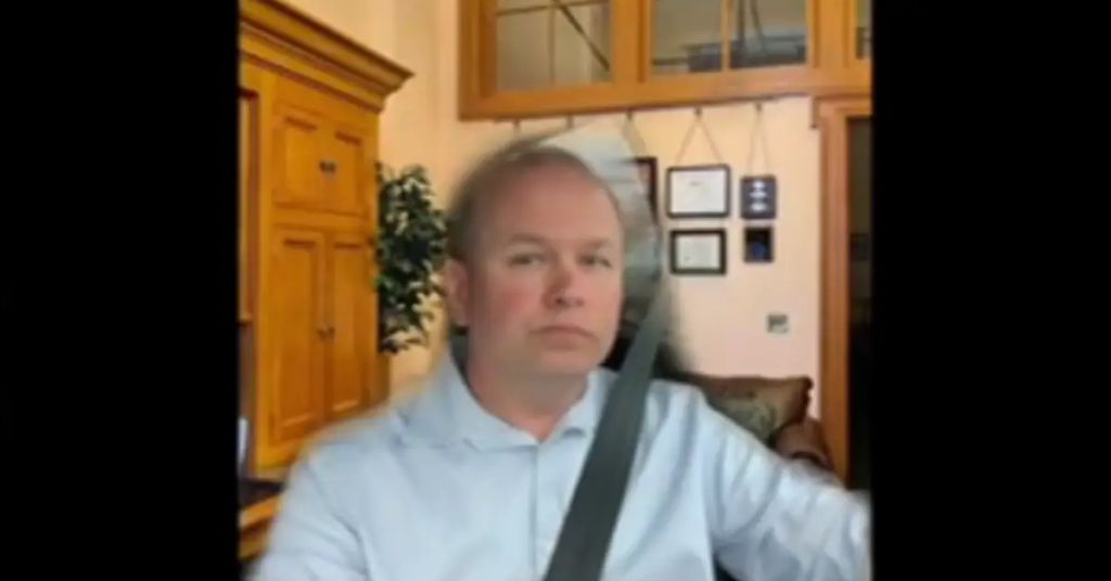 Ohio senator uses Zoom background to are attempting and conceal the reality he’s driving