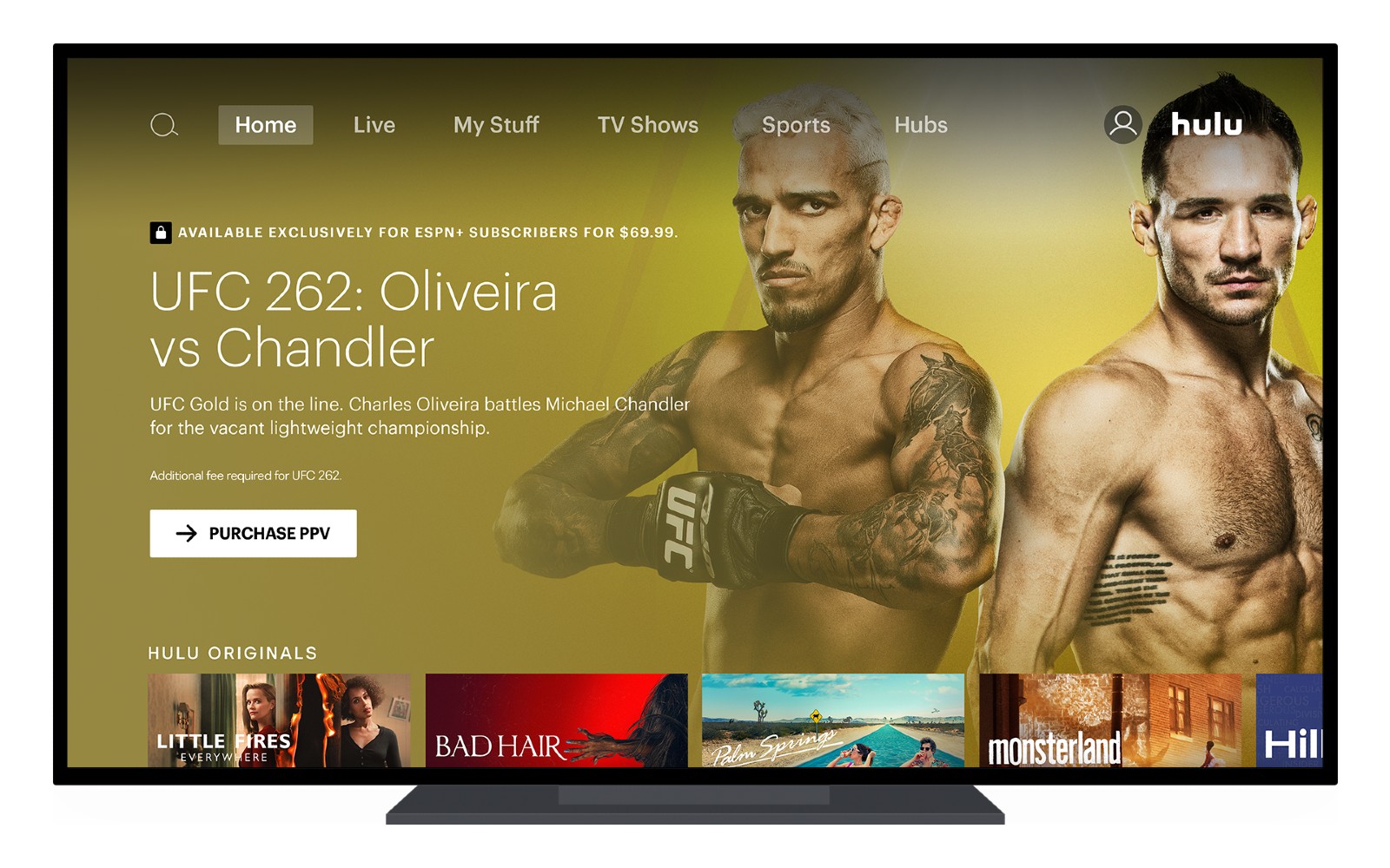 UFC pay-per-look occasions are now within the market by ESPN+ on Hulu