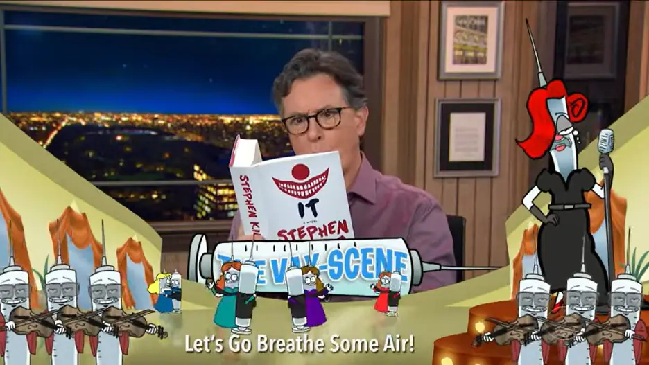 Colbert Reps the COVID Vaccines by Being Hilariously Harmful at More moderen Slang (Video)