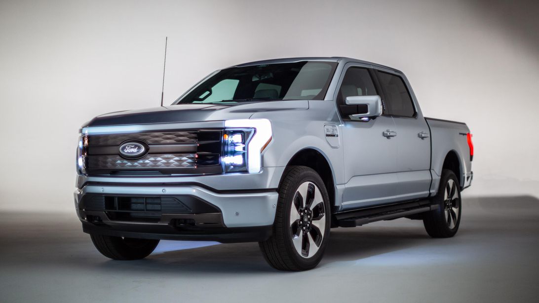2022 Ford F-150 Lightning defines a section