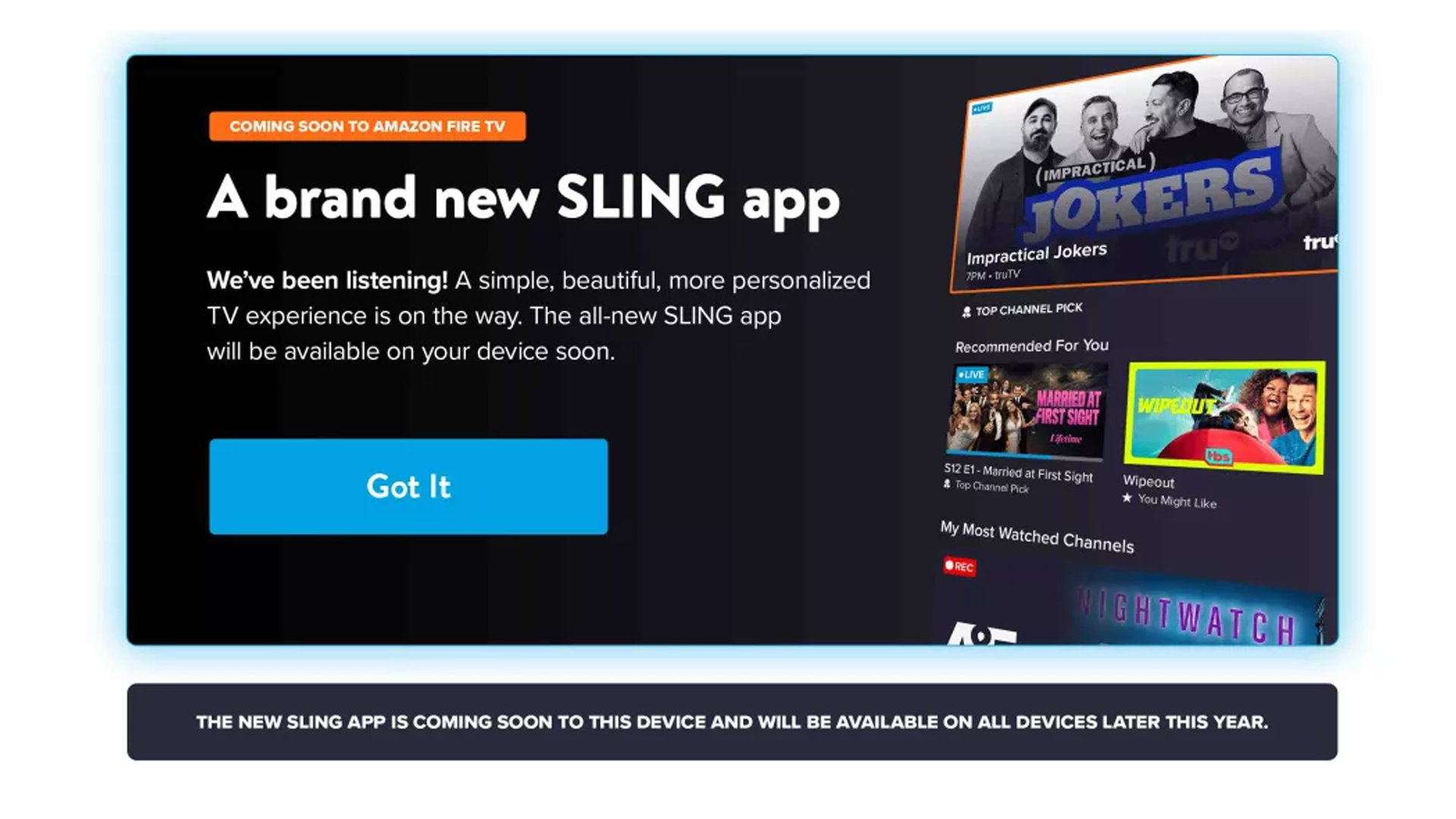 A Long-Awaited Sling TV Redesign Debuts on Fire TV Devices