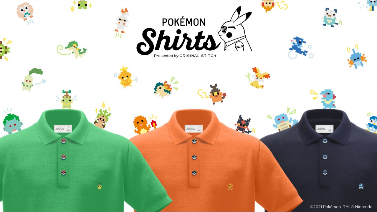 Celebrate Pokémon’s 25th Anniversary In Type With Long-established Stitch’s Limited-Edition Polo