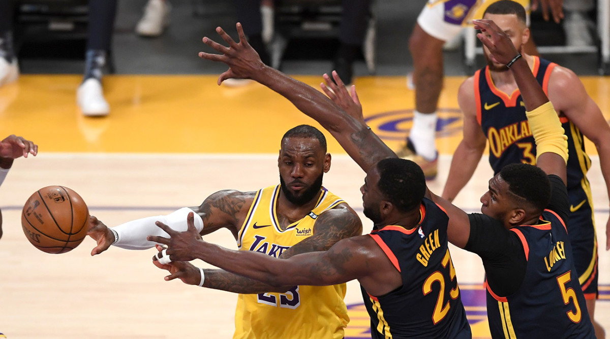 LeBron James proves NBA is silent his with sport winner for Lakers over Warriors