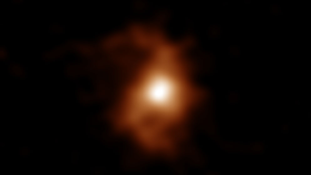 Oldest spiral galaxy within the universe captured in fuzzy portray