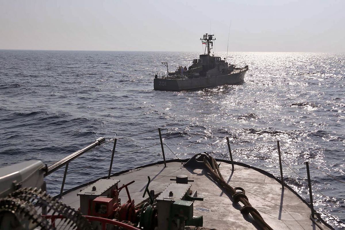 Iranian Navy’s Coaching Ship Sinks in Gulf of Oman Because of Fireplace