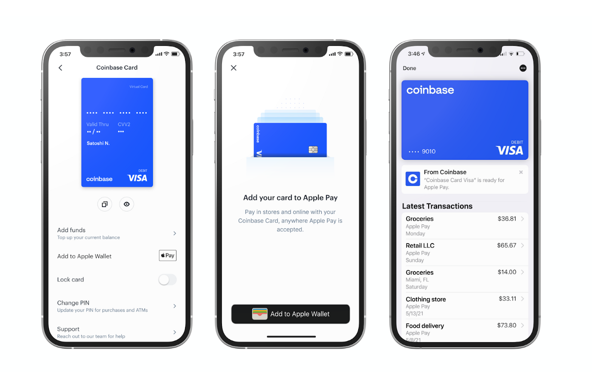 Now issue your Coinbase Card with Apple Pay® and Google Pay™