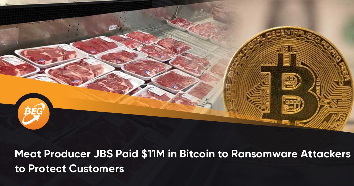 Meat Producer JBS Paid $11M in Bitcoin to Ransomware Attackers to Shield Possibilities