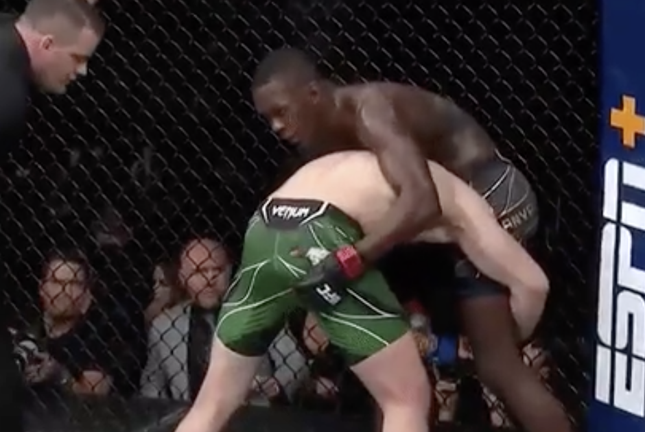 Israel Adesanya grabs Marvin Vettori’s ass for the period of their UFC 263 fundamental tournament