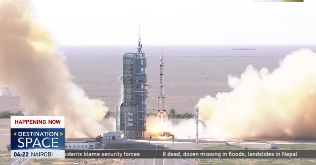 China successfully launches three astronauts to recent instruct save