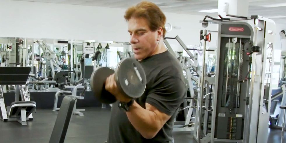 Lou Ferrigno Sr. Shares His No-Nonsense Chest and Palms Exercise