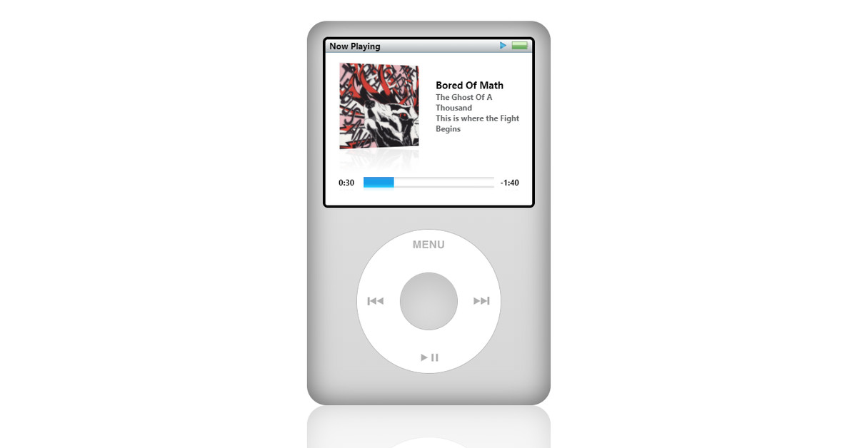 Hear to Spotify on this nostalgic iPod-trend net song player