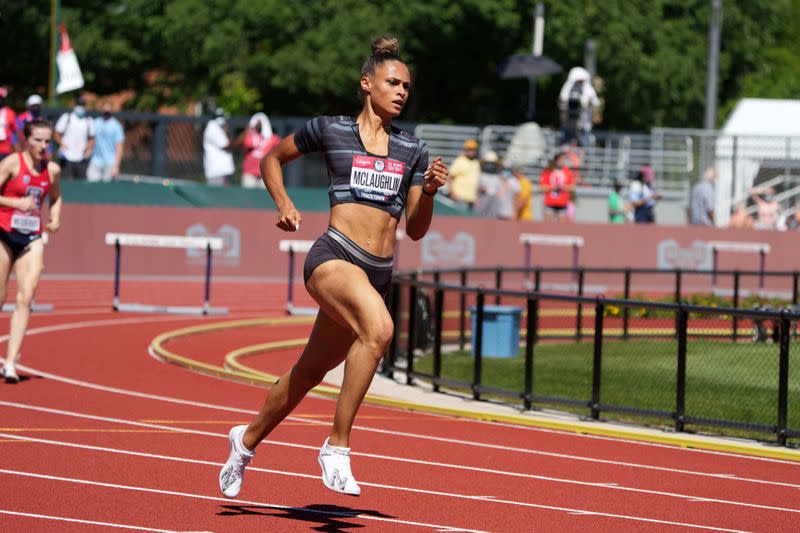Athletics-American McLaughlin breaks ladies folks’s 400m hurdles world file