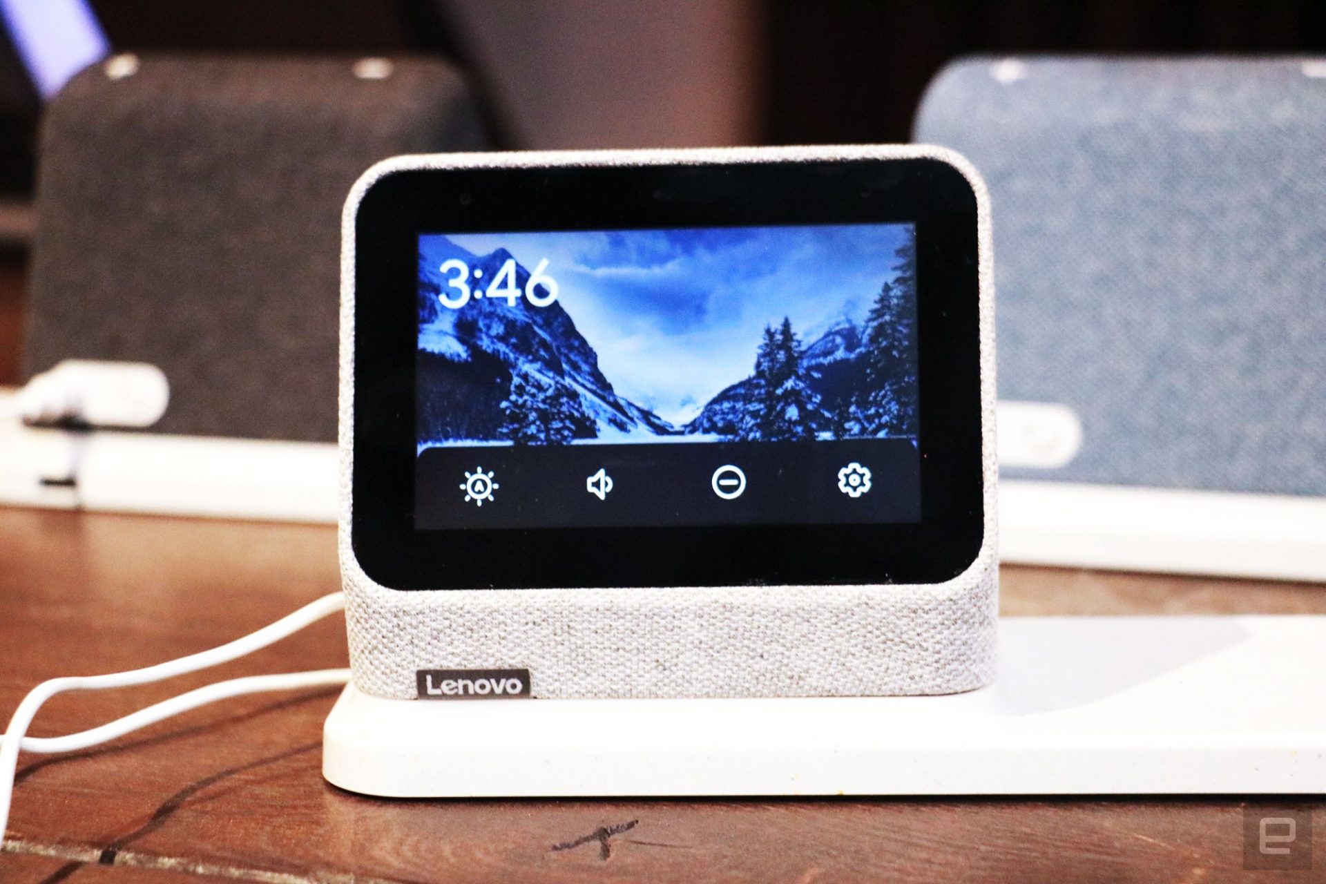 Lenovo’s $90 Natty Clock 2 entails a wireless charging pad
